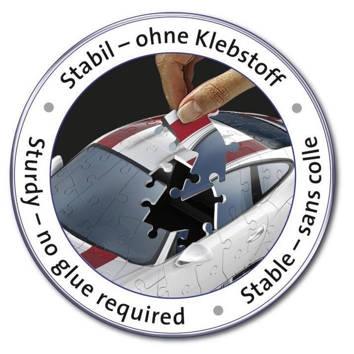 PORSCHE Puzzle 3D 911 GT3 Cup - Ravensburger - Véhicule 108 pieces -