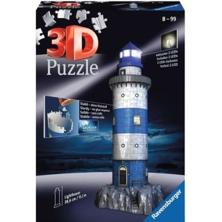 Puzzle 3D Phare illuminé - Ravensburger - Monument 216 pieces - sans