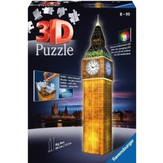 Puzzle 3D Big Ben illuminé - Ravensburger - Monument 216 pieces - san