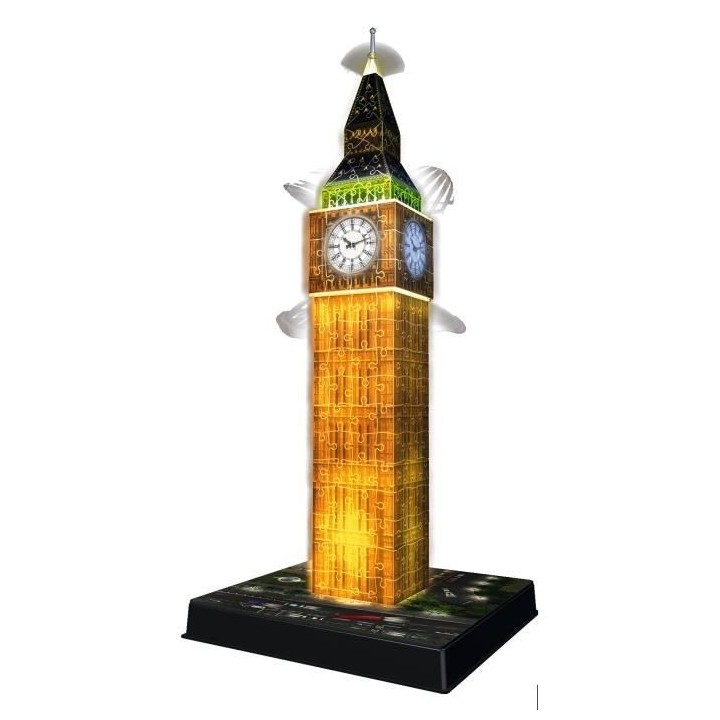 Puzzle 3D Big Ben illuminé - Ravensburger - Monument 216 pieces - san