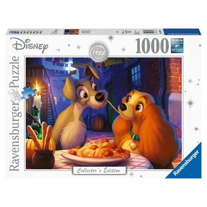 Puzzle 1000 p - La Belle et le Clochard (Collection Disney)