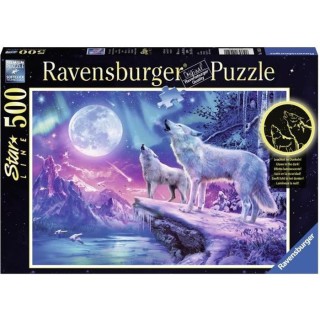 Puzzle Star Line 500 p - Loups sous les lumieres du Nord