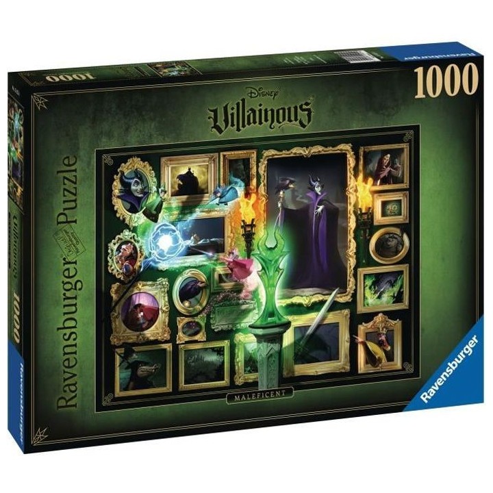 DISNEY VILLAINOUS Puzzle 1000 pieces - Maléfique - Ravensburger - Puz