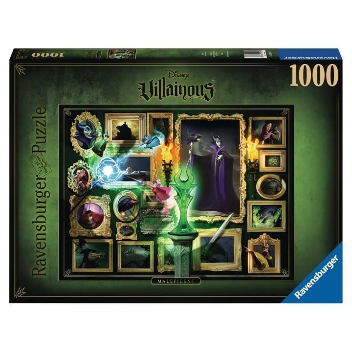 DISNEY VILLAINOUS Puzzle 1000 pieces - Maléfique - Ravensburger - Puz
