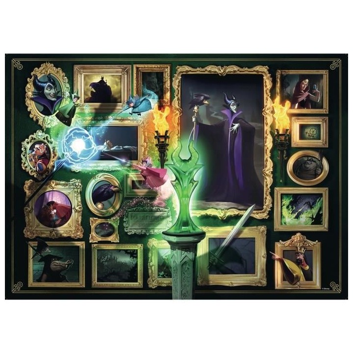 DISNEY VILLAINOUS Puzzle 1000 pieces - Maléfique - Ravensburger - Puz