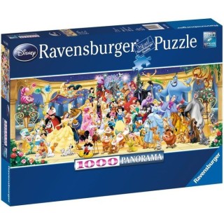 Puzzle 1000 p - Photo de groupe Disney (Panorama)