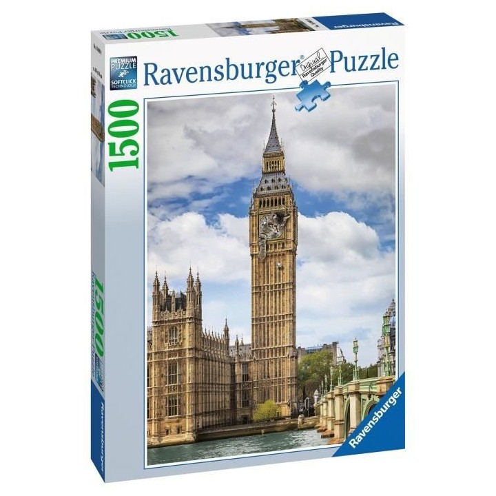 Puzzle 1500 p - Drôle de chat sur Big Ben