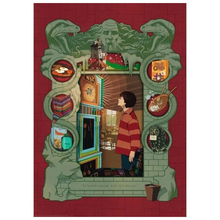 Puzzle 1000 p - Harry Potter chez la famille Weasley (Collect. Harry P