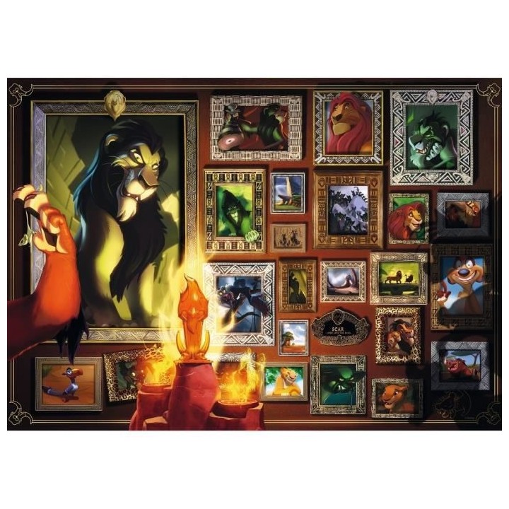 Puzzle 1000 p - Scar (Collection Disney Villainous)