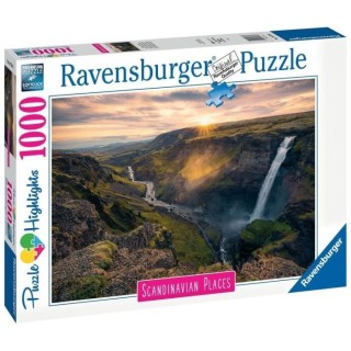 Ravensburger - Puzzle 1000 pieces - La cascade Háifoss, Islande (Puzz