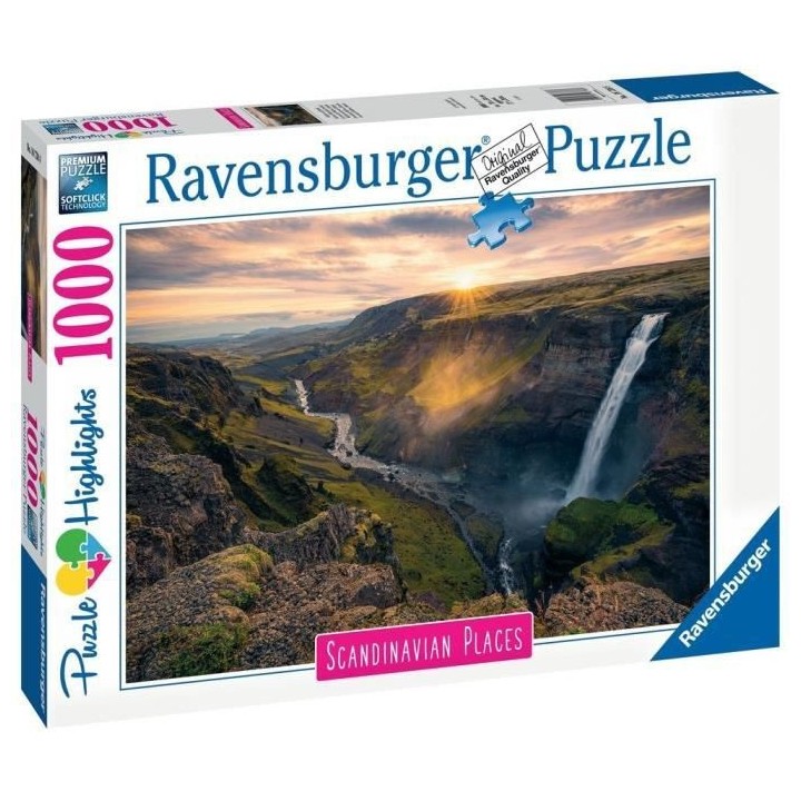 Ravensburger - Puzzle 1000 pieces - La cascade Háifoss, Islande (Puzz