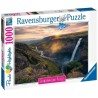 Ravensburger - Puzzle 1000 pieces - La cascade Háifoss, Islande (Puzzle Highlights)