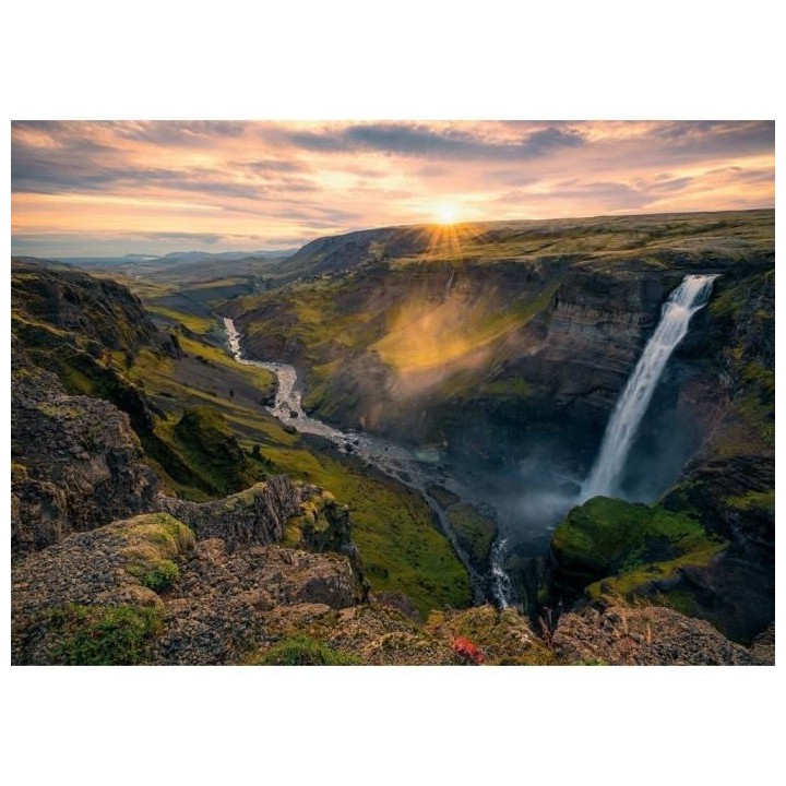 Ravensburger - Puzzle 1000 pieces - La cascade Háifoss, Islande (Puzz