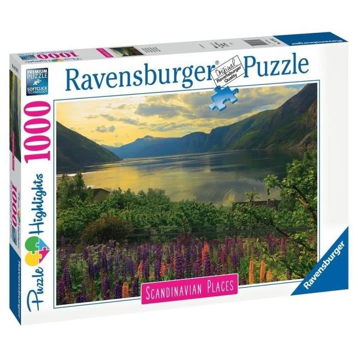 Ravensburger - Puzzle 1000 pieces - Fjord en Norvege (Puzzle Highlight