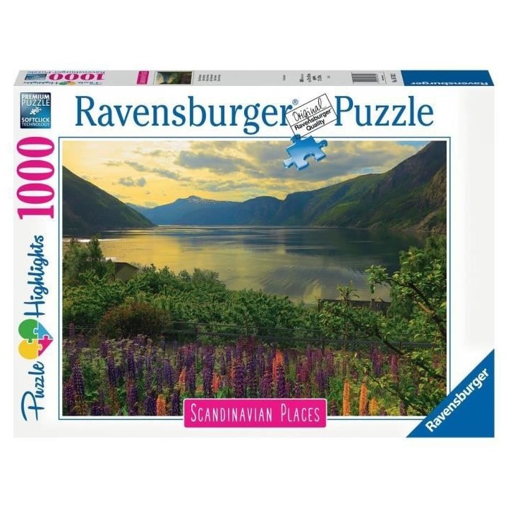 Ravensburger - Puzzle 1000 pieces - Fjord en Norvege (Puzzle Highlight