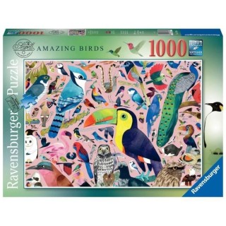 Ravensburger - Puzzle 1000 pieces - Oiseaux extraordinaires / Matt Sew