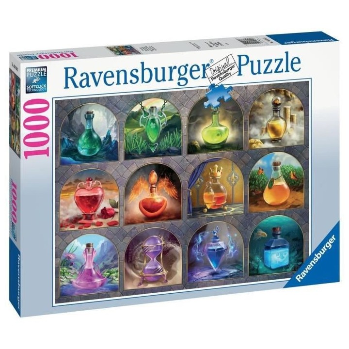 Ravensburger - Puzzle 1000 pieces - Potions magiques