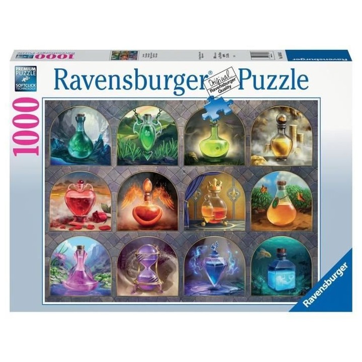 Ravensburger - Puzzle 1000 pieces - Potions magiques