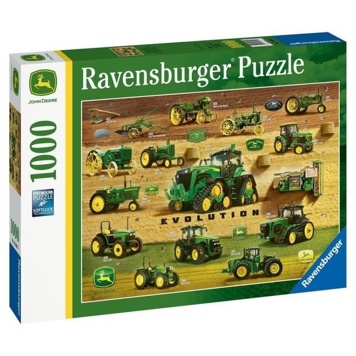 Ravensburger - Puzzle 1000 pieces - L'héritage John Deere