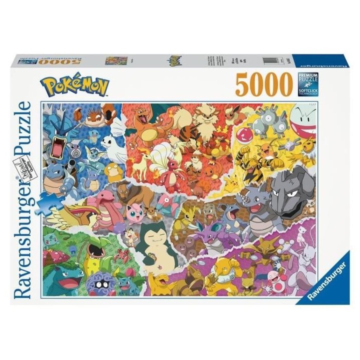 POKEMON - Puzzle 5000 pieces - Pokémon Allstars - Ravensburger
