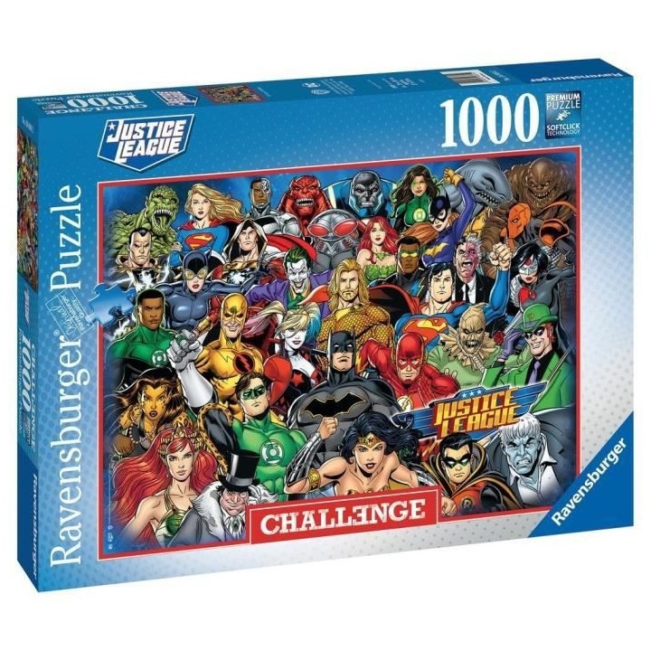 Ravensburger - Puzzle 1000 pieces - DC Comics (Challenge Puzzle)