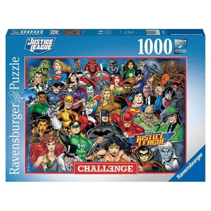Ravensburger - Puzzle 1000 pieces - DC Comics (Challenge Puzzle)