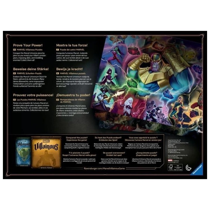 MARVEL VILLAINOUS - Puzzle 1000 pieces - Ultron - Ravensburger