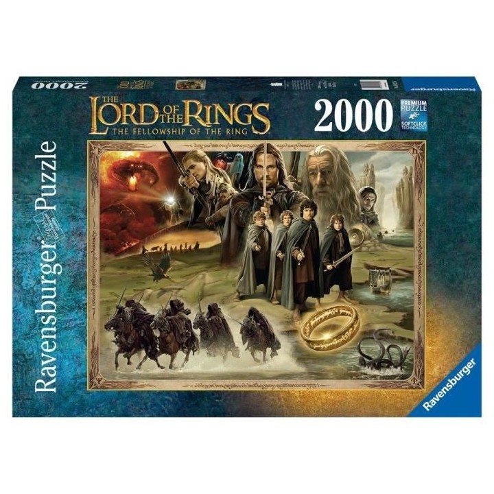 Ravensburger - Puzzle 2000 pieces - La Communauté de l'anneau / Le Se