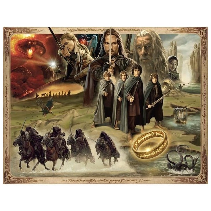 Ravensburger - Puzzle 2000 pieces - La Communauté de l'anneau / Le Se