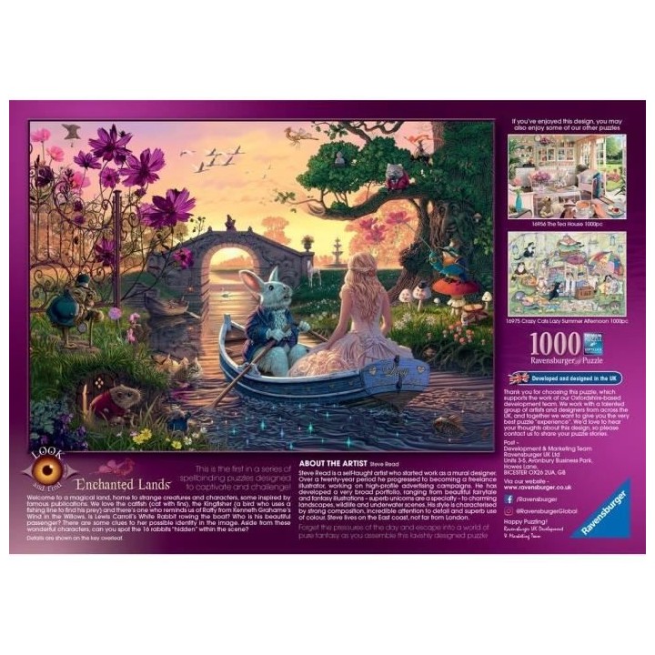 Ravensburger - Puzzle 1000 pieces - Le pays des merveilles