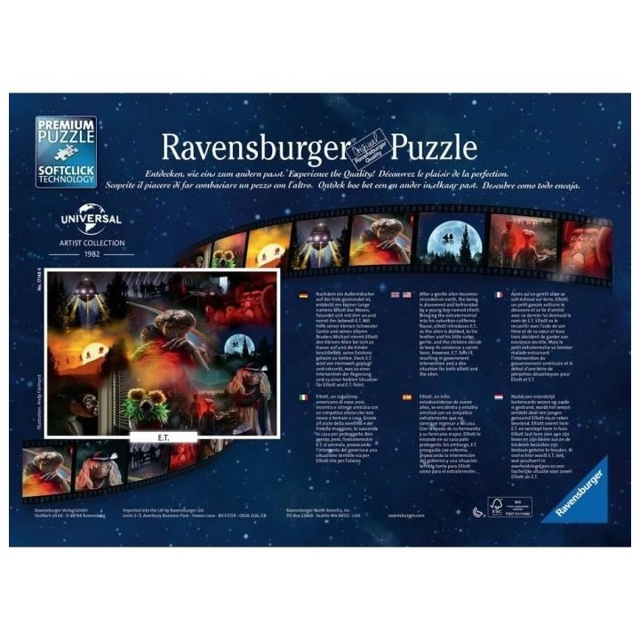 Ravensburger - Puzzle 1000 pieces - E.T. l'extra-terrestre