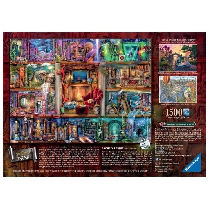 Ravensburger - Puzzle 1500 pieces - La grande bibliotheque