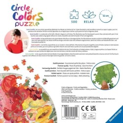 Ravensburger - Puzzle rond 500 pieces - Fruits et légumes (Circle of Colors)