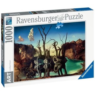 Ravensburger - Puzzle 1000 pieces Art collection - Cygnes se reflétan