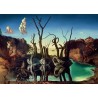 Ravensburger - Puzzle 1000 pieces Art collection - Cygnes se reflétant en éléphants / Salvador Dali