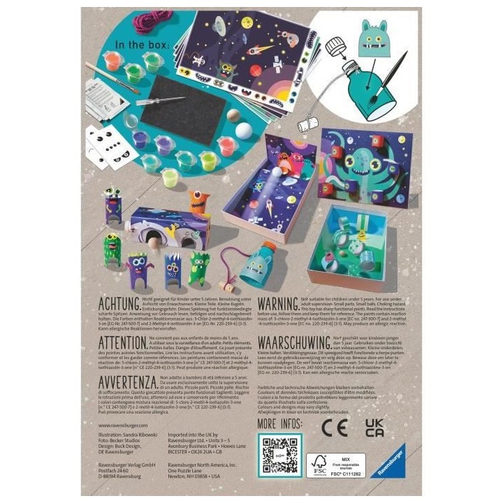 EcoCreate Midi - Monster Games / Jeux d'adresse - Ravensburger - Loisi