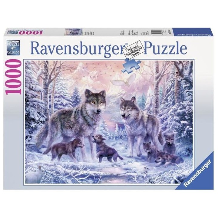Puzzle 1000 p - Loups arctiques