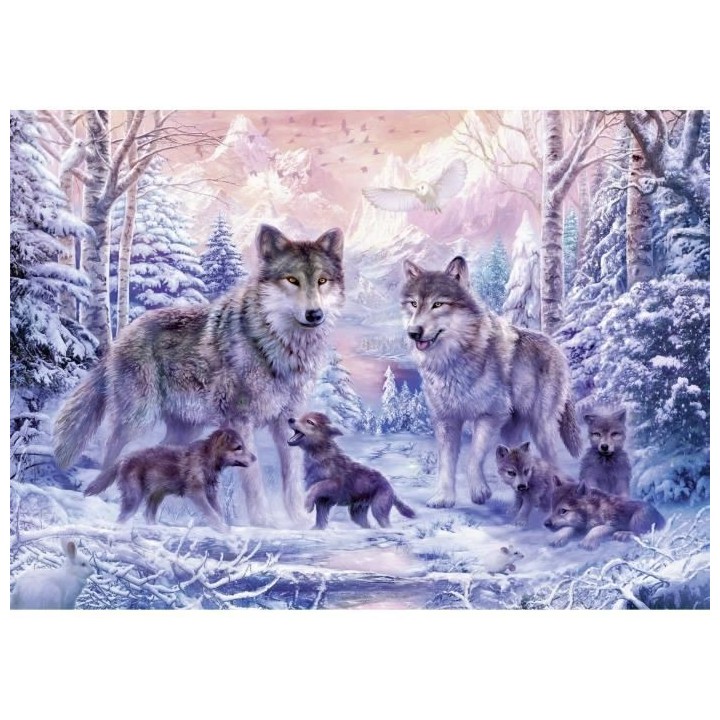 Puzzle 1000 p - Loups arctiques