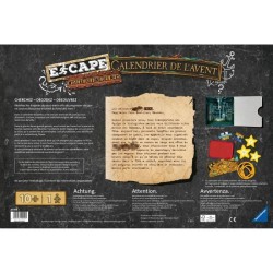 Calendrier de l'avent Escape - Ravensburger - 24 jours pour résoudre l'énigme - Jeu d'escape game - Des 10 ans