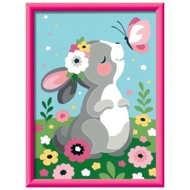 Numéro d'art - moyen - Lapin et papillon - Ravensburger