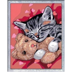 Numéro d'art - moyen - Chaton et son nounours - Ravensburger