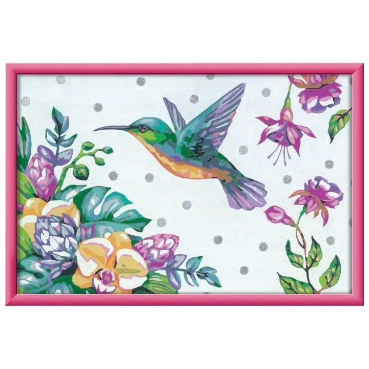 Numéro d'art - grand - Colibri et fleurs exotiques - Ravensburger