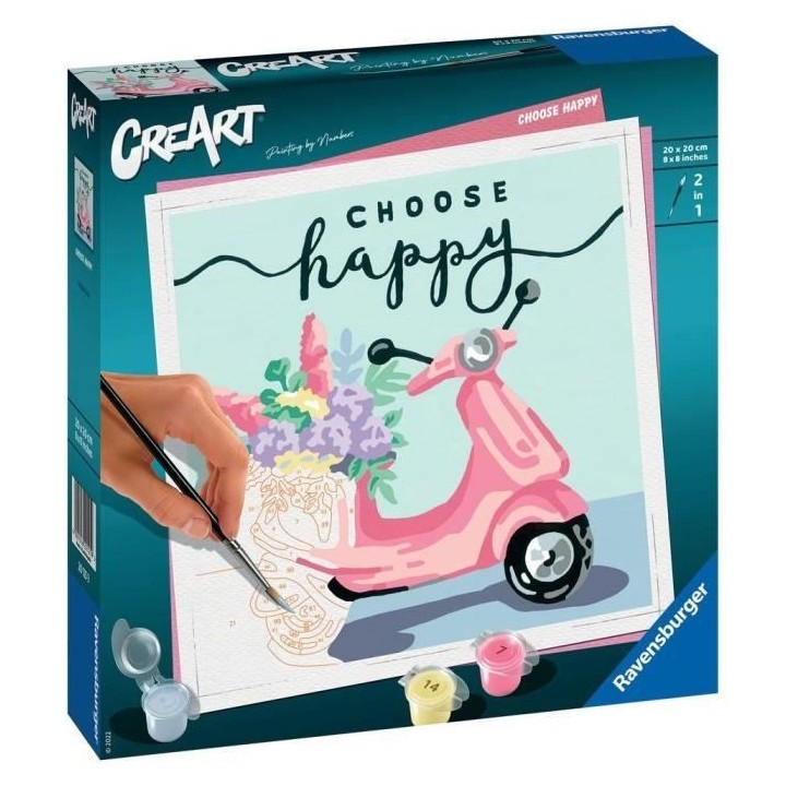 CreArt - carré - Choose happy - Ravensburger