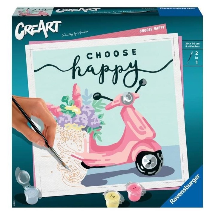 CreArt - carré - Choose happy - Ravensburger