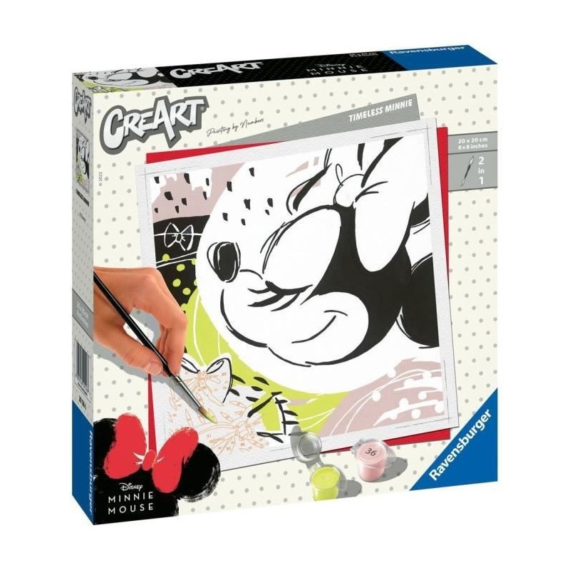 DISNEY MICKEY MOUSE - CreArt - carré - Timeless Minnie - Ravensburger