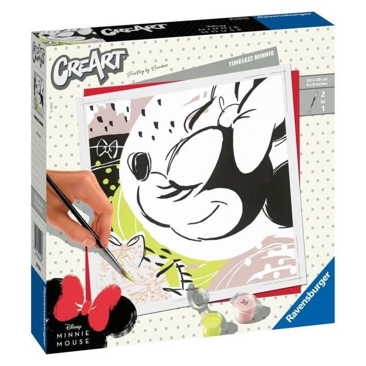 DISNEY MICKEY MOUSE - CreArt - carré - Timeless Minnie - Ravensburger
