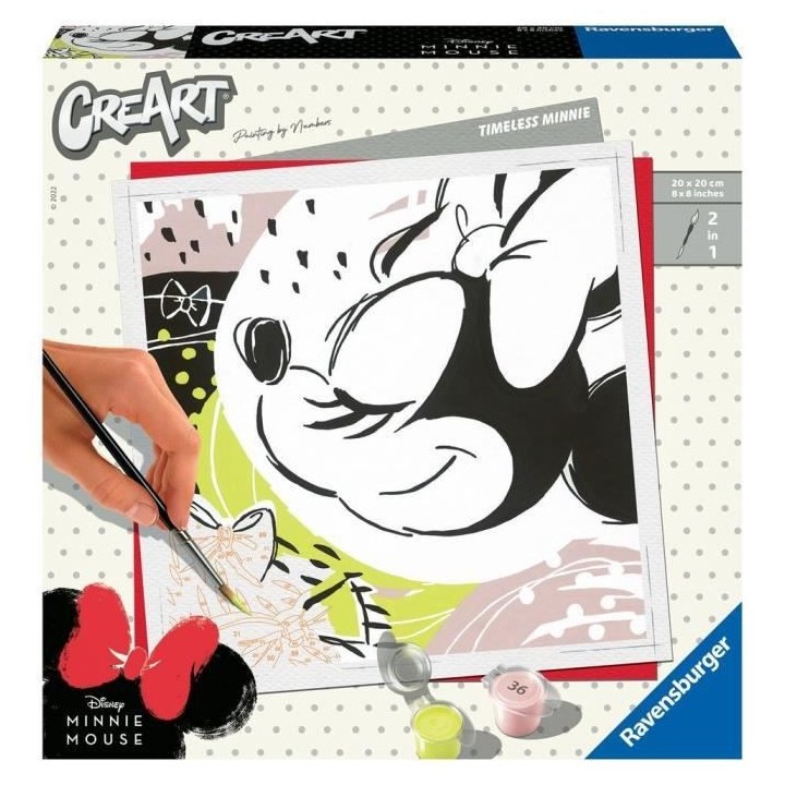 DISNEY MICKEY MOUSE - CreArt - carré - Timeless Minnie - Ravensburger