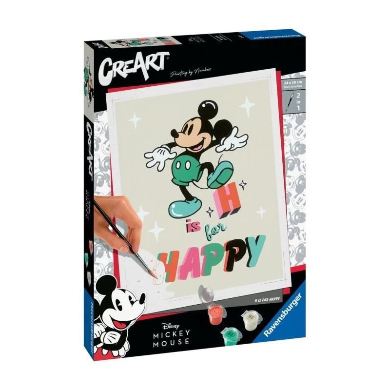 DISNEY MICKEY MOUSE - CreArt - grand - H is for Happy - Ravensburger