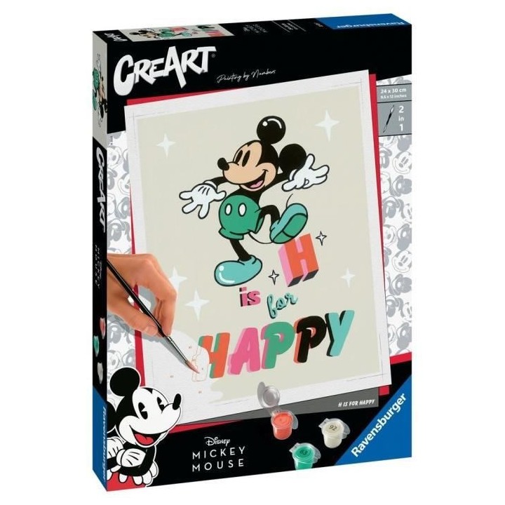 DISNEY MICKEY MOUSE - CreArt - grand - H is for Happy - Ravensburger