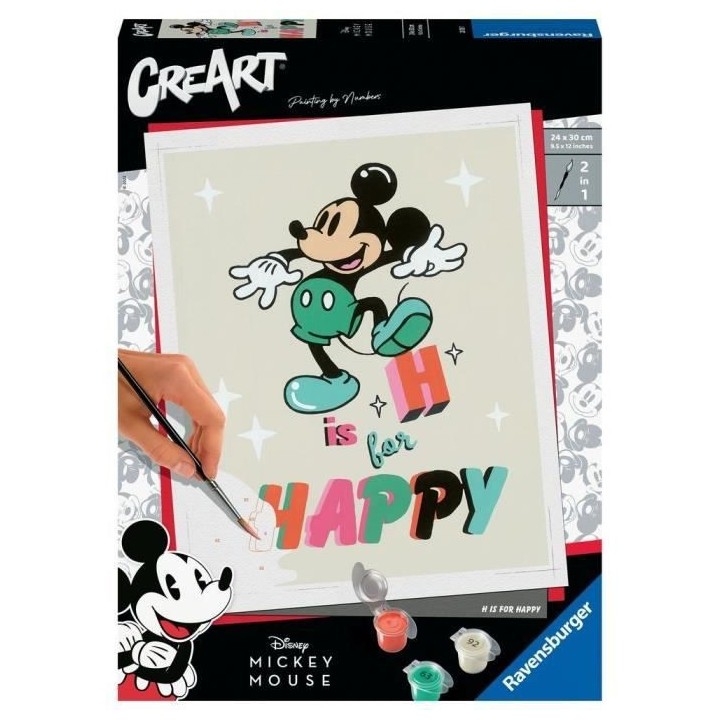 DISNEY MICKEY MOUSE - CreArt - grand - H is for Happy - Ravensburger